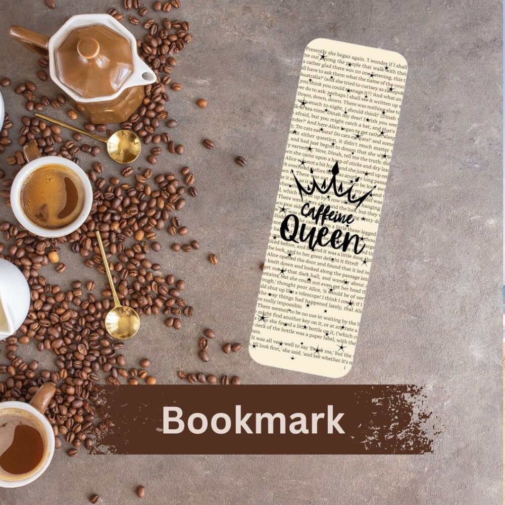Coffee Quote Book Page Bookmarks, Coffee Gifts, Bookish - Picture 3 of 5